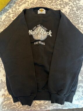 90’s Hard Rock Cafe Black Crewneck Sweatshirt with Las Vegas Logo